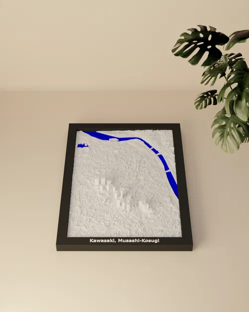 Kawasaki, Musashi-Kosugi, Nhật Bản - Mô hình 3D thu nhỏ - Image 1