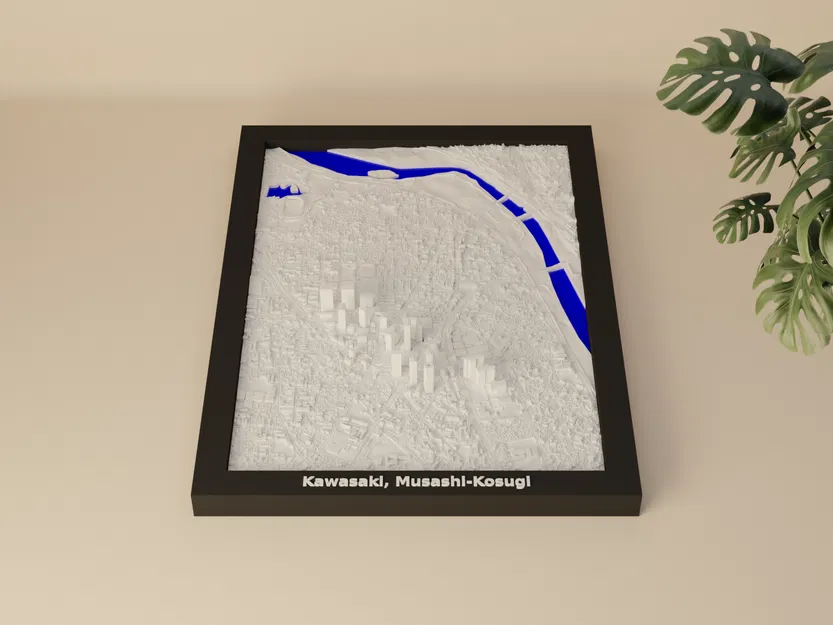 Kawasaki, Musashi-Kosugi, Nhật Bản - Mô hình 3D thu nhỏ - Image 3