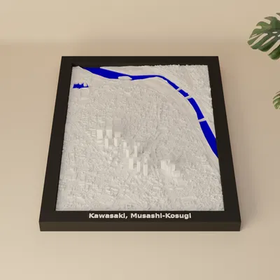 Kawasaki, Musashi-Kosugi, Nhật Bản - Mô hình 3D thu nhỏ