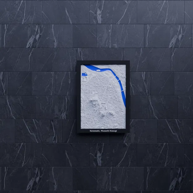 Kawasaki, Musashi-Kosugi, Nhật Bản - Mô hình 3D thu nhỏ - Image 8