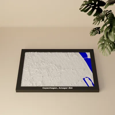 Copenhagen, Amager Øst, Đan Mạch - Mô hình 3D thu nhỏ