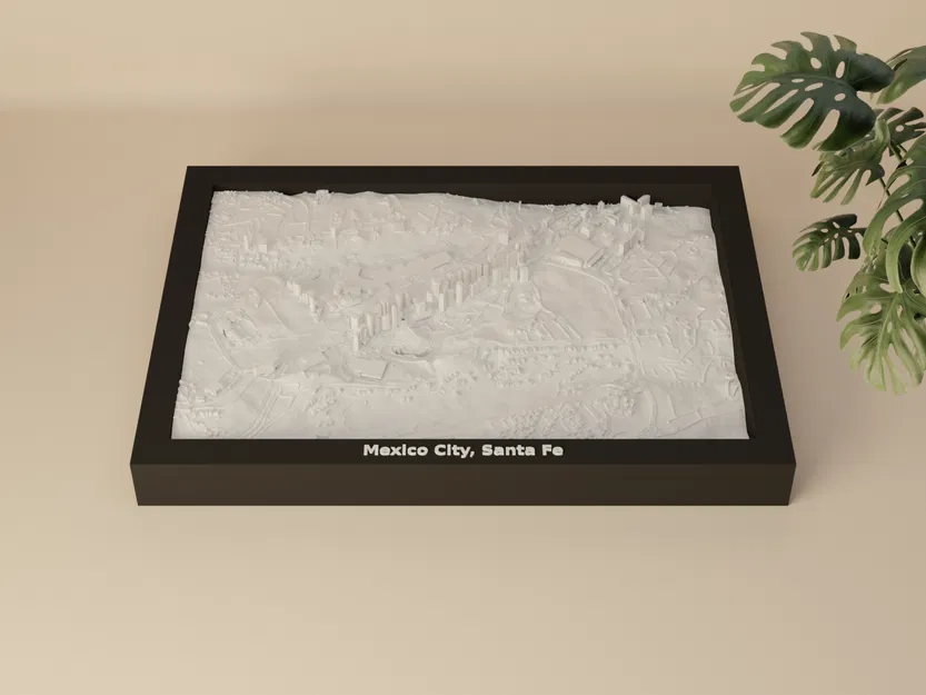 Mexico City, Santa Fe, Mexico - Mô hình 3D thu nhỏ - Image 1