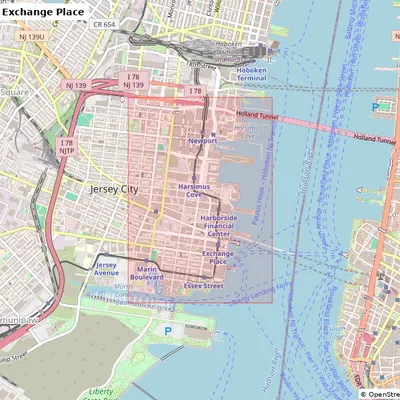 Jersey City, Exchange Place, Hoa Kỳ - Mô hình thu nhỏ 3D