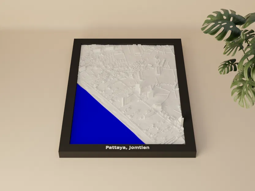 Pattaya, Jomtien, Thailand - 3D Miniature (Mô hình địa hình thu nhỏ 3D) - Image 1