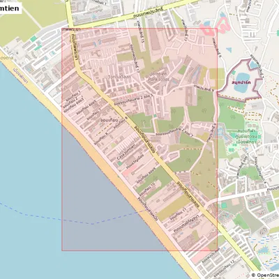 Pattaya, Jomtien, Thailand - 3D Miniature (Mô hình địa hình thu nhỏ 3D)