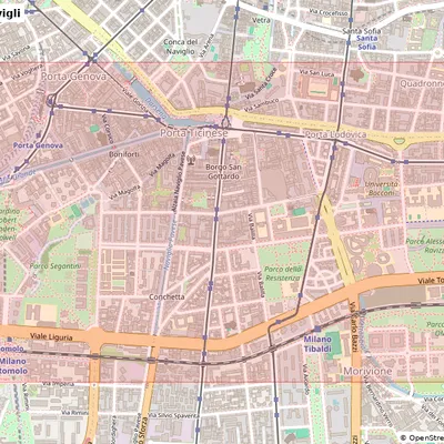 Milano, Navigli, Italy - Mô hình thu nhỏ 3D