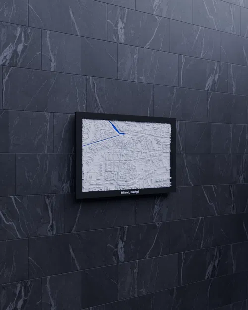 Milano, Navigli, Italy - Mô hình thu nhỏ 3D - Image 4