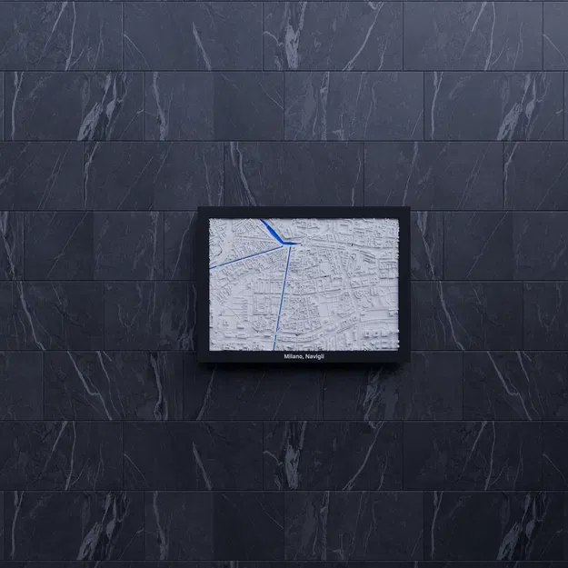 Milano, Navigli, Italy - Mô hình thu nhỏ 3D - Image 8