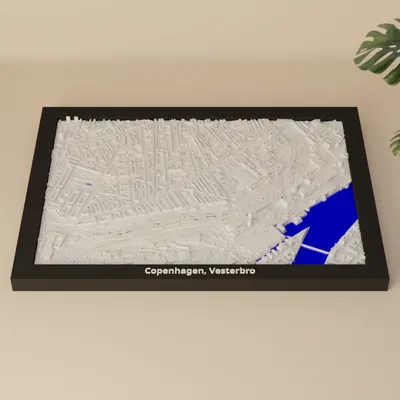 Copenhagen, Vesterbro, Denmark - Mô hình 3D Miniature