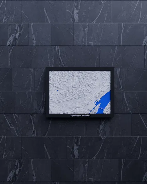 Copenhagen, Vesterbro, Denmark - Mô hình 3D Miniature - Image 5