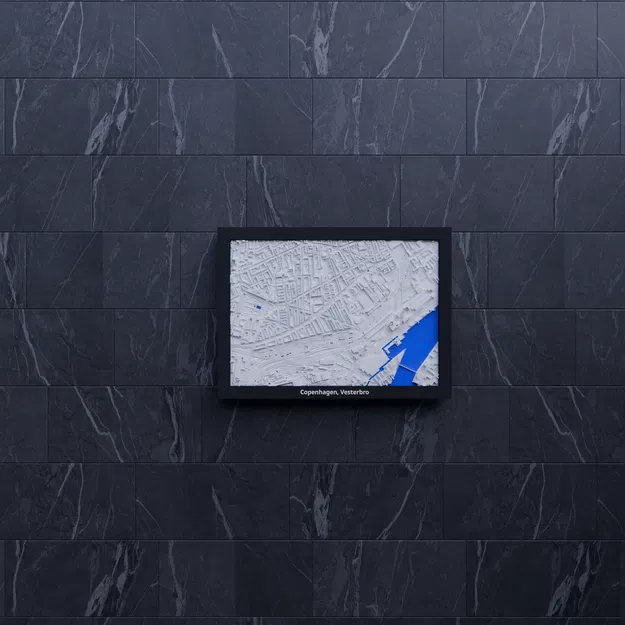 Copenhagen, Vesterbro, Denmark - Mô hình 3D Miniature - Image 8