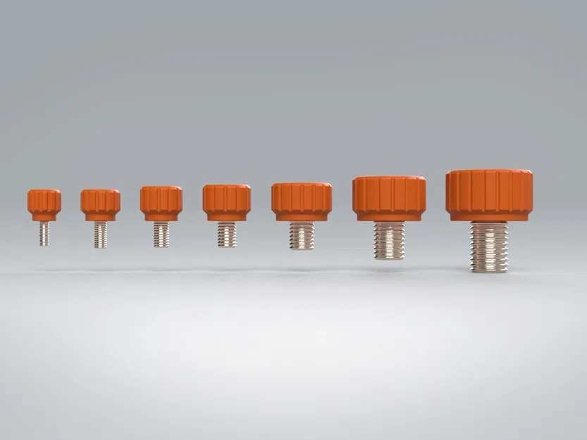 Đầu vặn Knurled cho Hex Bolts (M3–M12) - Image 2