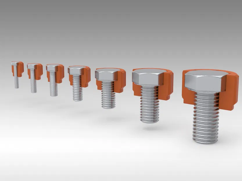 Đầu vặn Knurled cho Hex Bolts (M3–M12) - Image 3