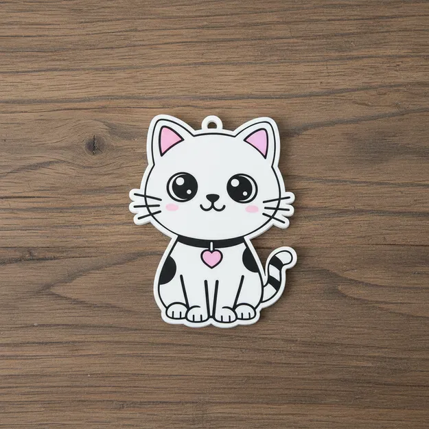 Móc khóa mèo cute – phụ kiện dễ in 3D - Image 1