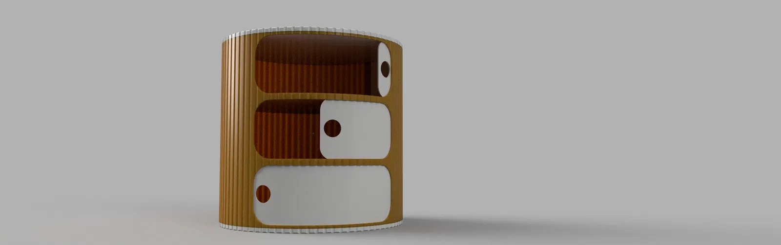 Nội thất Module Tròn Xếp Chồng có Cửa Trượt (In 3D) - Image 2