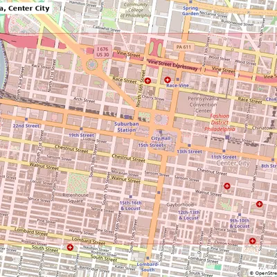 Philadelphia, Center City, Hoa Kỳ - Mô hình 3D Miniature