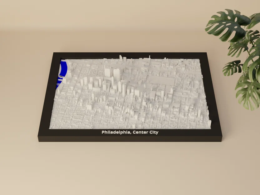 Philadelphia, Center City, Hoa Kỳ - Mô hình 3D Miniature - Image 3