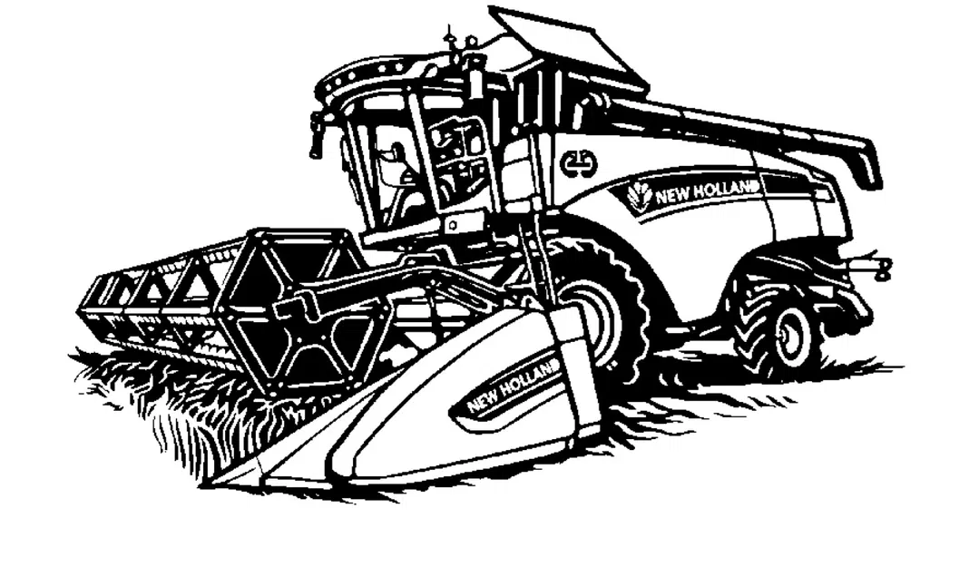 Treo tường máy gặt New Holland (Harvester Wall) - Image 1