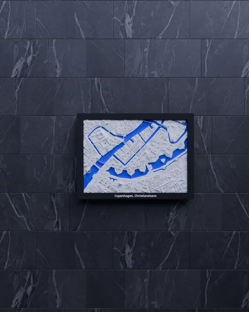Copenhagen, Christianshavn, Denmark - 3D Miniature (mô hình địa hình in 3D) - Image 5