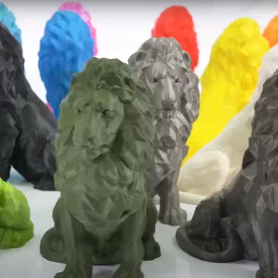 Prusament Lion Low Poly