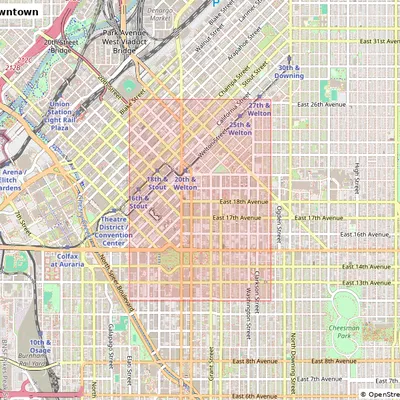 Denver, Downtown, Hoa Kỳ - Mô hình thu nhỏ 3D