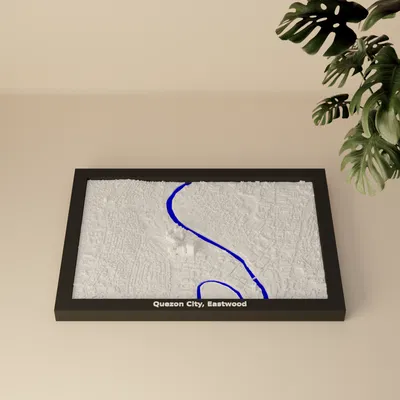 Quezon City, Eastwood (Philippines) - Mô hình 3D thu nhỏ địa hình