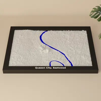 Quezon City, Eastwood (Philippines) - Mô hình 3D thu nhỏ địa hình
