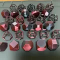 Archimedean Solids dạng wireframe & truncated: Tetra/Octa/Cube/Dodeca/Icosa... - Thumbnail 1