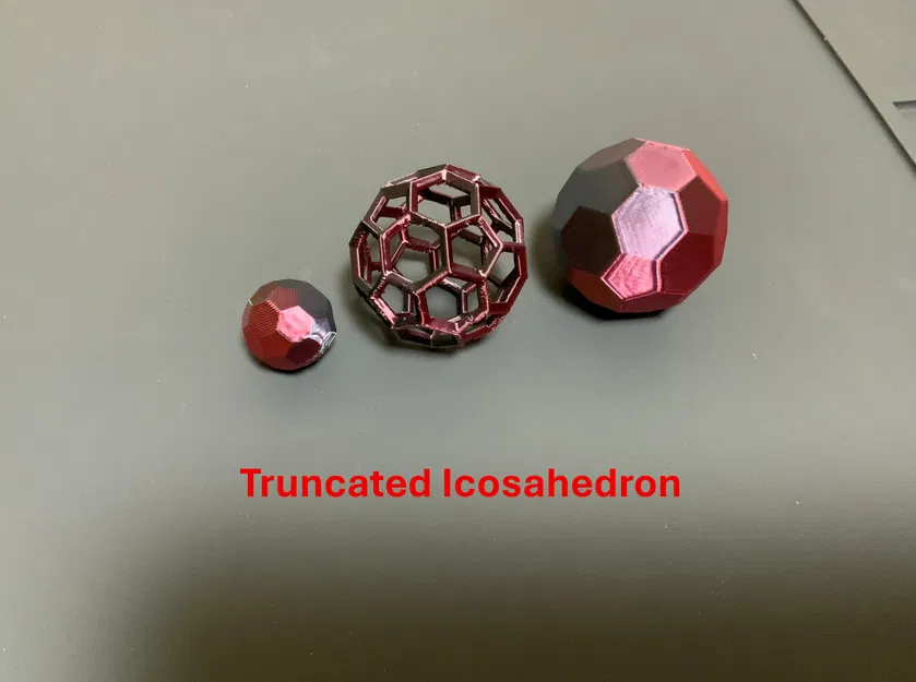 Archimedean Solids dạng wireframe & truncated: Tetra/Octa/Cube/Dodeca/Icosa... - Image 6