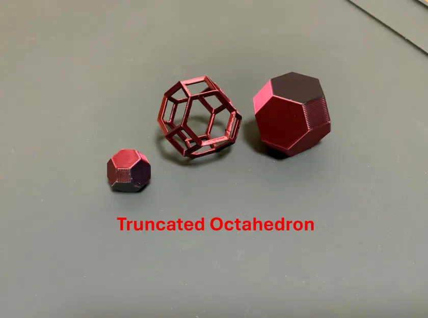 Archimedean Solids dạng wireframe & truncated: Tetra/Octa/Cube/Dodeca/Icosa... - Image 7
