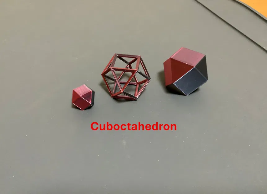 Archimedean Solids dạng wireframe & truncated: Tetra/Octa/Cube/Dodeca/Icosa... - Image 9