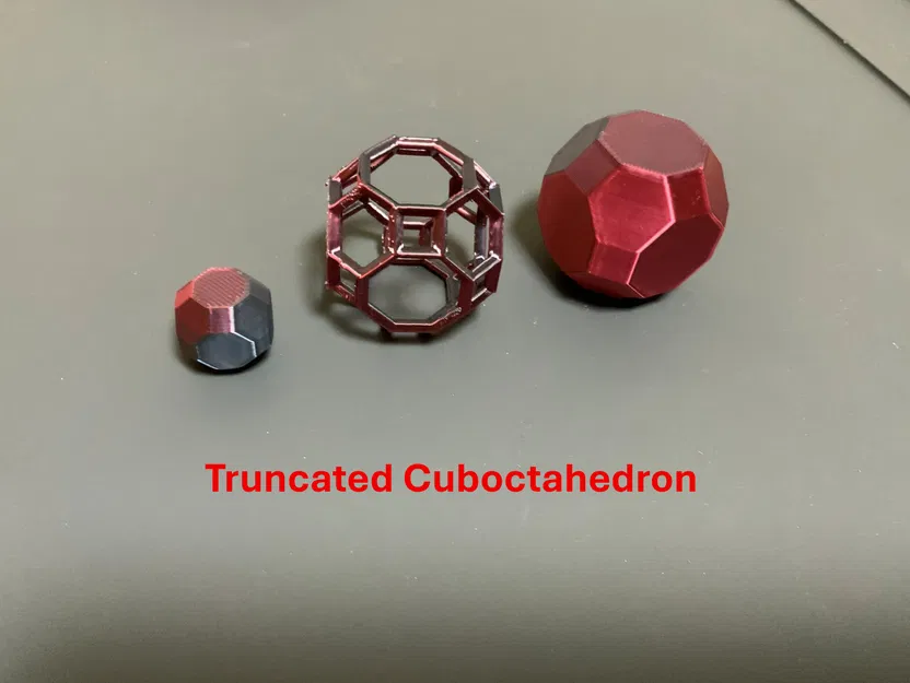 Archimedean Solids dạng wireframe & truncated: Tetra/Octa/Cube/Dodeca/Icosa... - Image 12