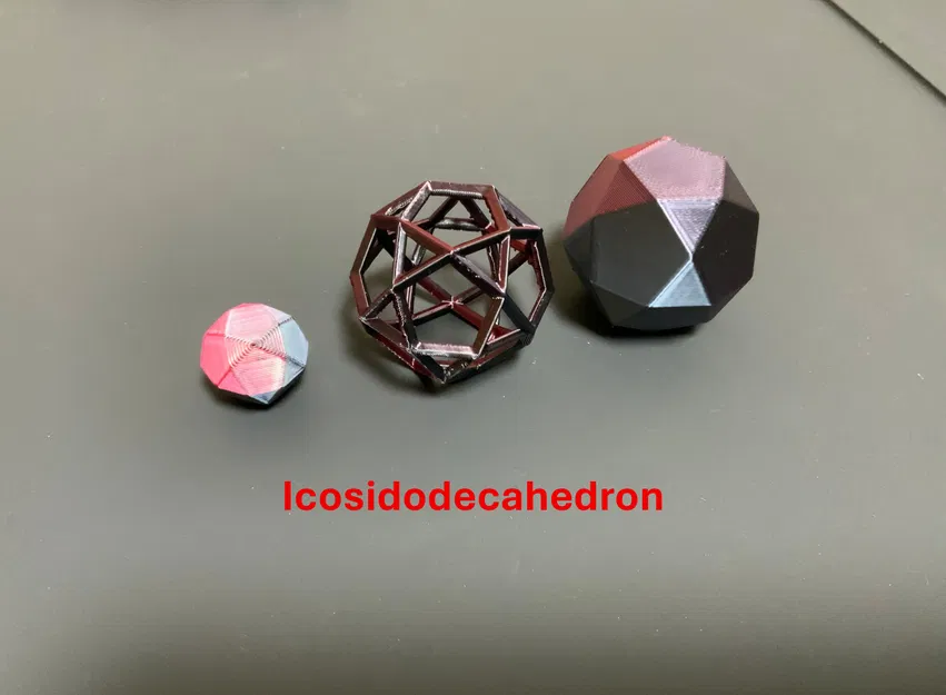 Archimedean Solids dạng wireframe & truncated: Tetra/Octa/Cube/Dodeca/Icosa... - Image 15