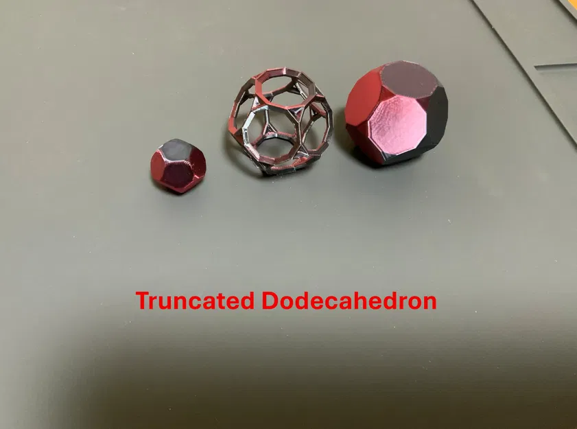 Archimedean Solids dạng wireframe & truncated: Tetra/Octa/Cube/Dodeca/Icosa... - Image 16