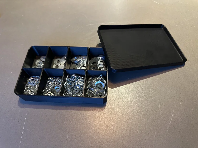 Hệ Hộp Lưu Trữ Tối Giản Kèm Nắp – Hộp Linh Kiện & Hộp Pin (In Nhanh, Không Support) - Image 1