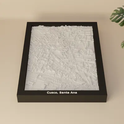 Cusco, Santa Ana, Peru - 3D Miniature (mô hình địa hình in 3D)