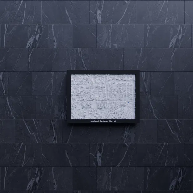 Milano, Fashion District, Italy - Mô hình thu nhỏ 3D - Image 7