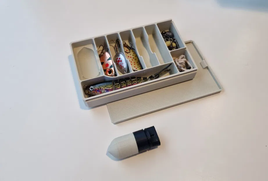 Hộp Mồi Câu Gọn Nhẹ & Phao LED Nhiều Khoang (V2) - Image 1