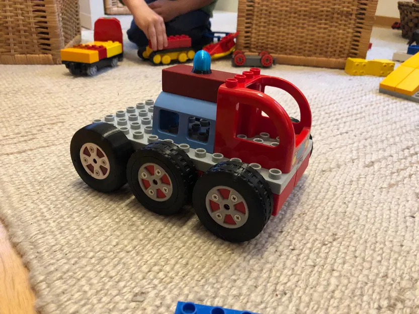 Gạch đèn cảnh sát tương thích Lego DUPLO - Image 2