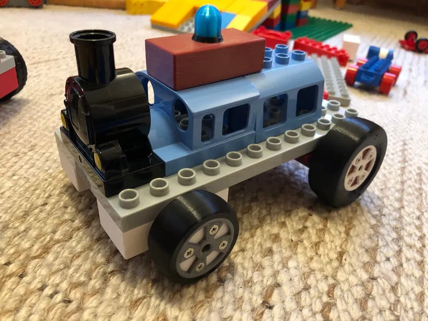 Gạch đèn cảnh sát tương thích Lego DUPLO - Image 3