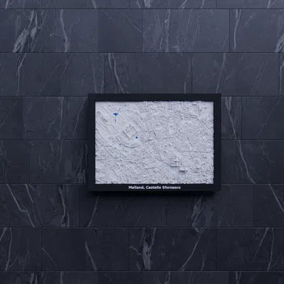 Milano, Castello Sforzesco, Italy - Mô hình mini 3D