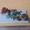 Cỗ xe ngựa Brougham của Rozoom kiểu model railway (1:148) – bản remake - Thumbnail 1