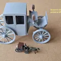 Cỗ xe ngựa Brougham của Rozoom kiểu model railway (1:148) – bản remake - Thumbnail 6