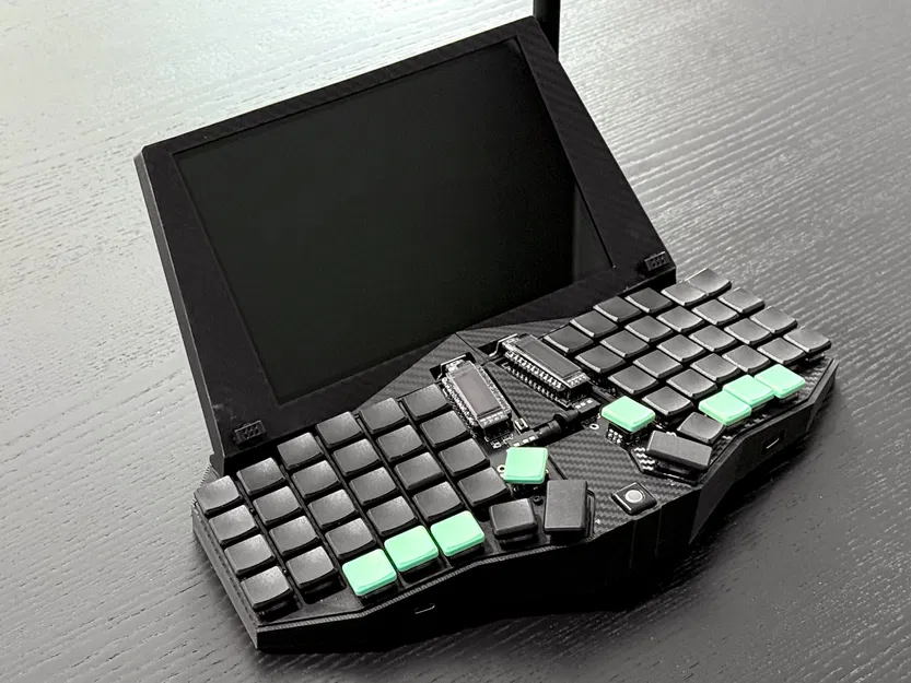 vecdec – Cyberdeck công thái học với bàn phím split - Image 1