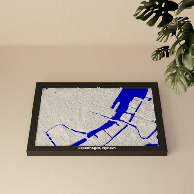 Bản thu nhỏ 3D Copenhagen, Nyhavn, Đan Mạch