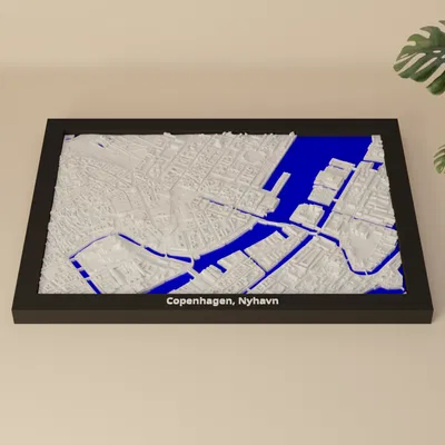 Bản thu nhỏ 3D Copenhagen, Nyhavn, Đan Mạch