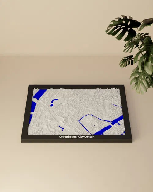 Copenhagen, City Center, Đan Mạch - Mô hình thu nhỏ 3D - Image 3