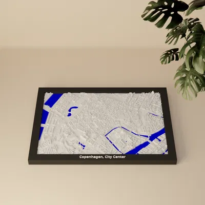 Copenhagen, City Center, Đan Mạch - Mô hình thu nhỏ 3D