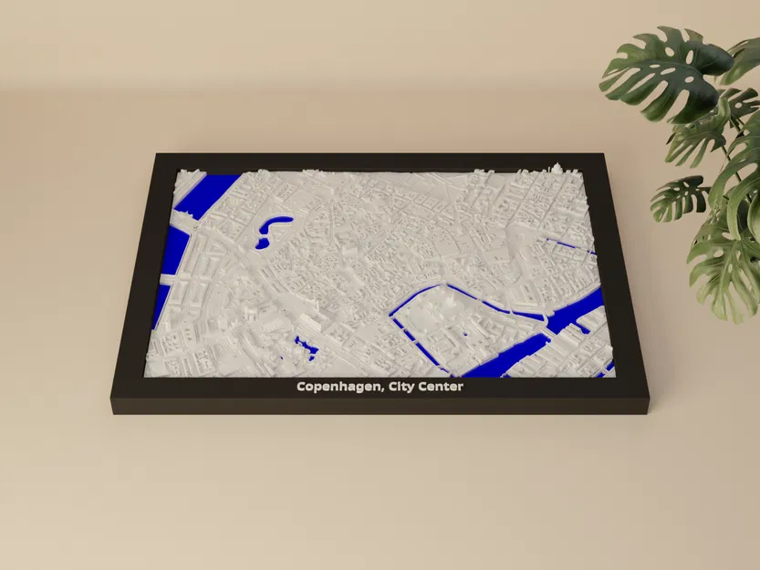 Copenhagen, City Center, Đan Mạch - Mô hình thu nhỏ 3D - Image 4