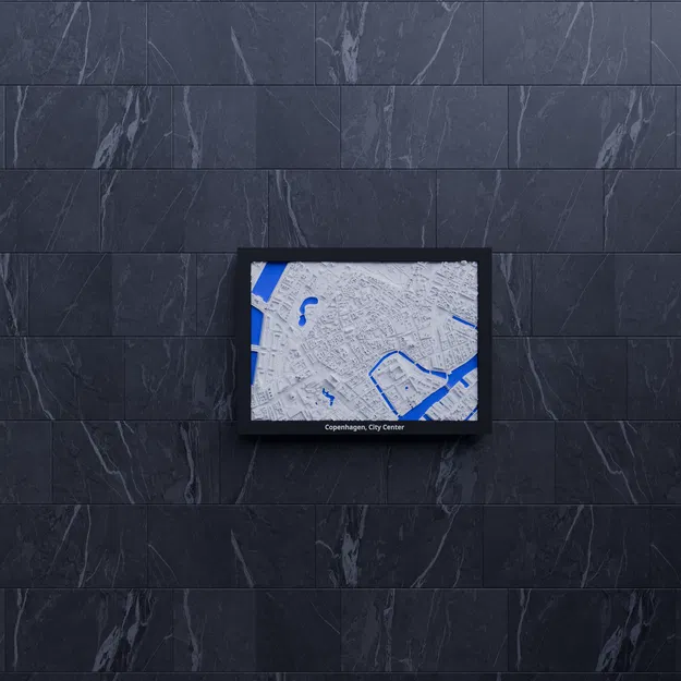 Copenhagen, City Center, Đan Mạch - Mô hình thu nhỏ 3D - Image 7